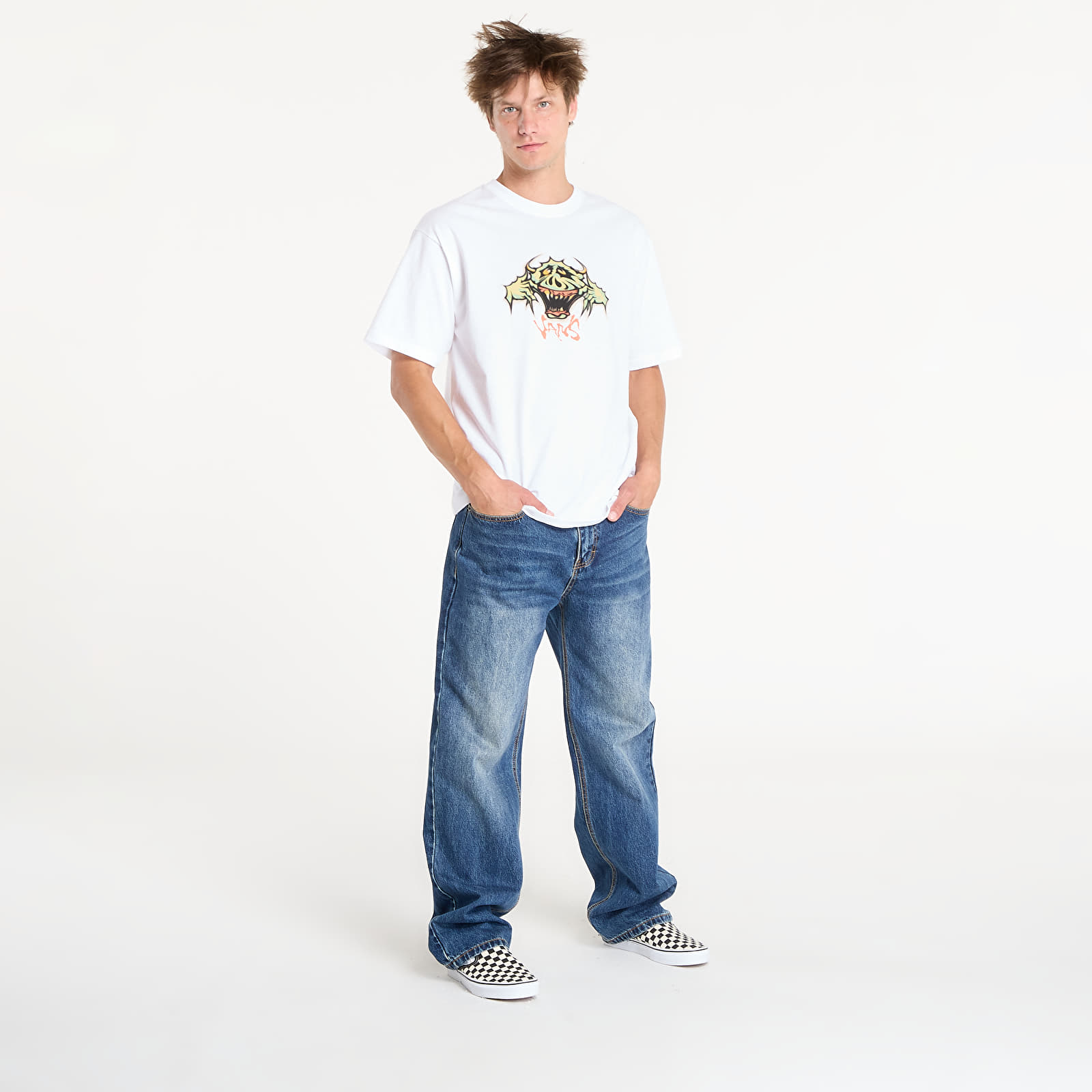 Vīriešu T-krekli Vans Goofy Ghoul SS White