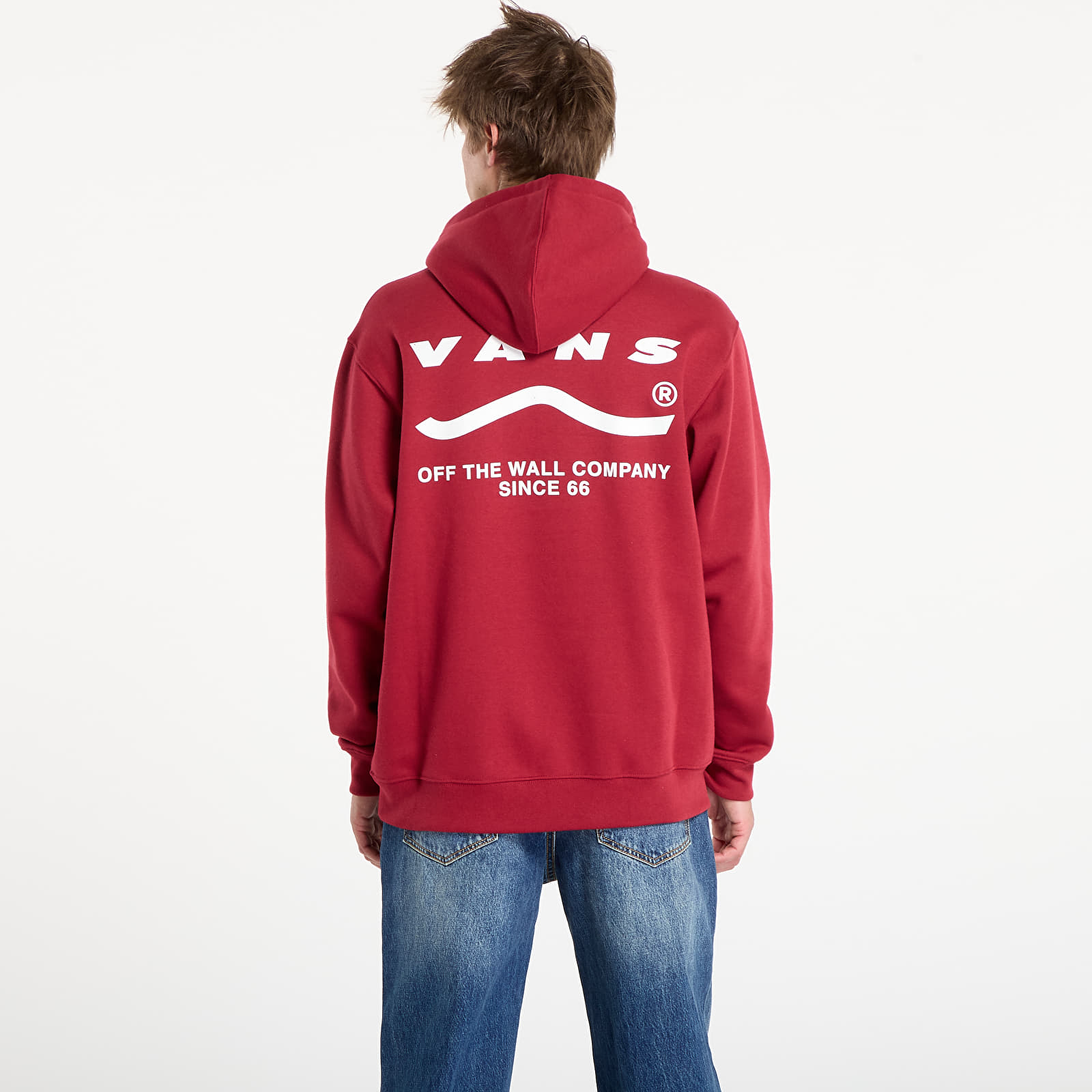 Felpe con cappuccio uomo Vans Deteremined Pullover Bordeaux