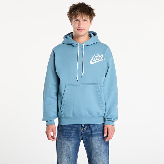 Nike Solo Swoosh Men's Fleece Hoodie Smokey Blue