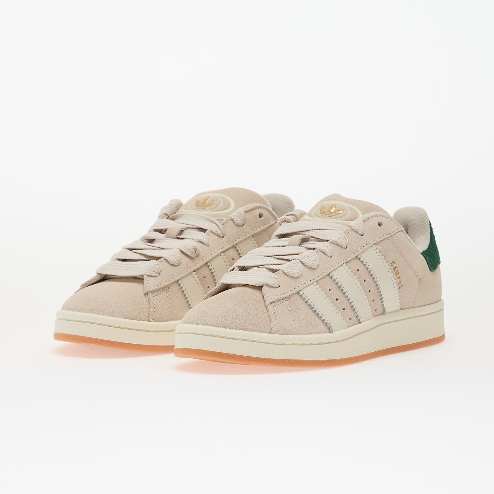 Herren Sneaker und Schuhe adidas Campus 00s Aluminium/ Off White/ Collegiate Green