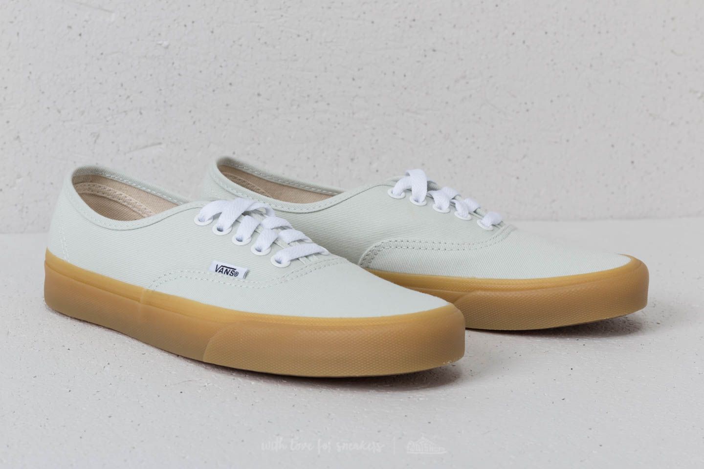 Vans gum authentic blue discount