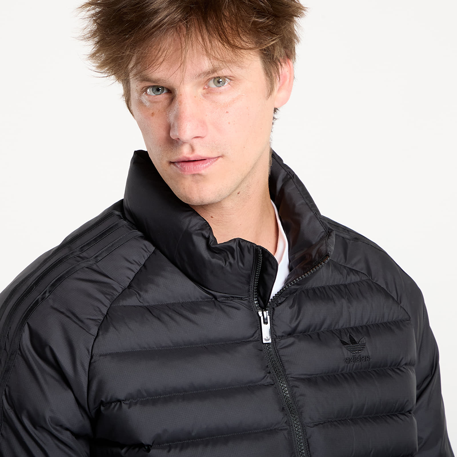 Férfi kabátok adidas Padded Collar Jacket Black