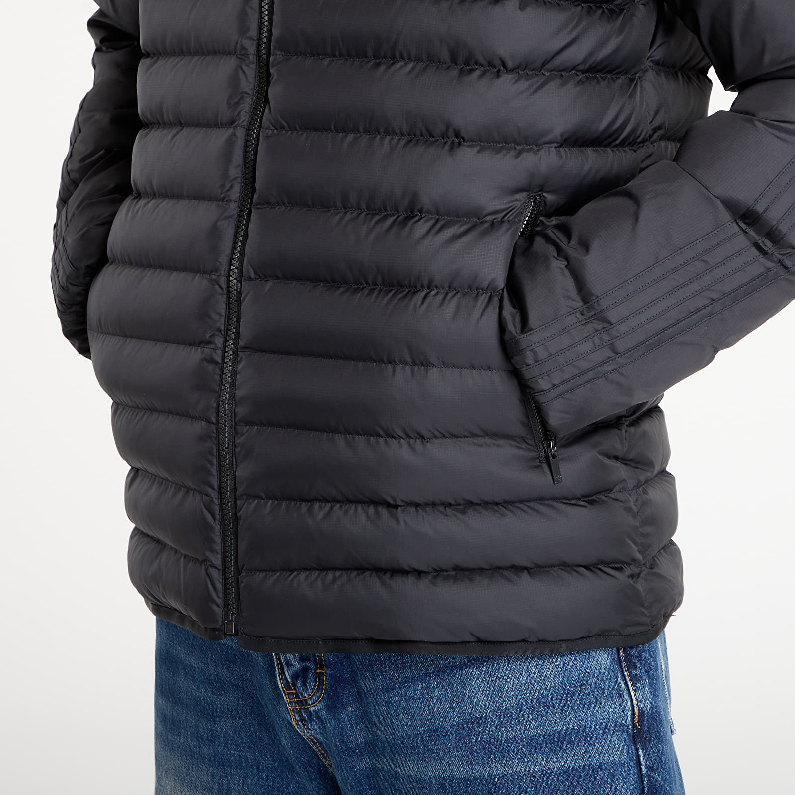 Férfi kabátok adidas Padded Collar Jacket Black