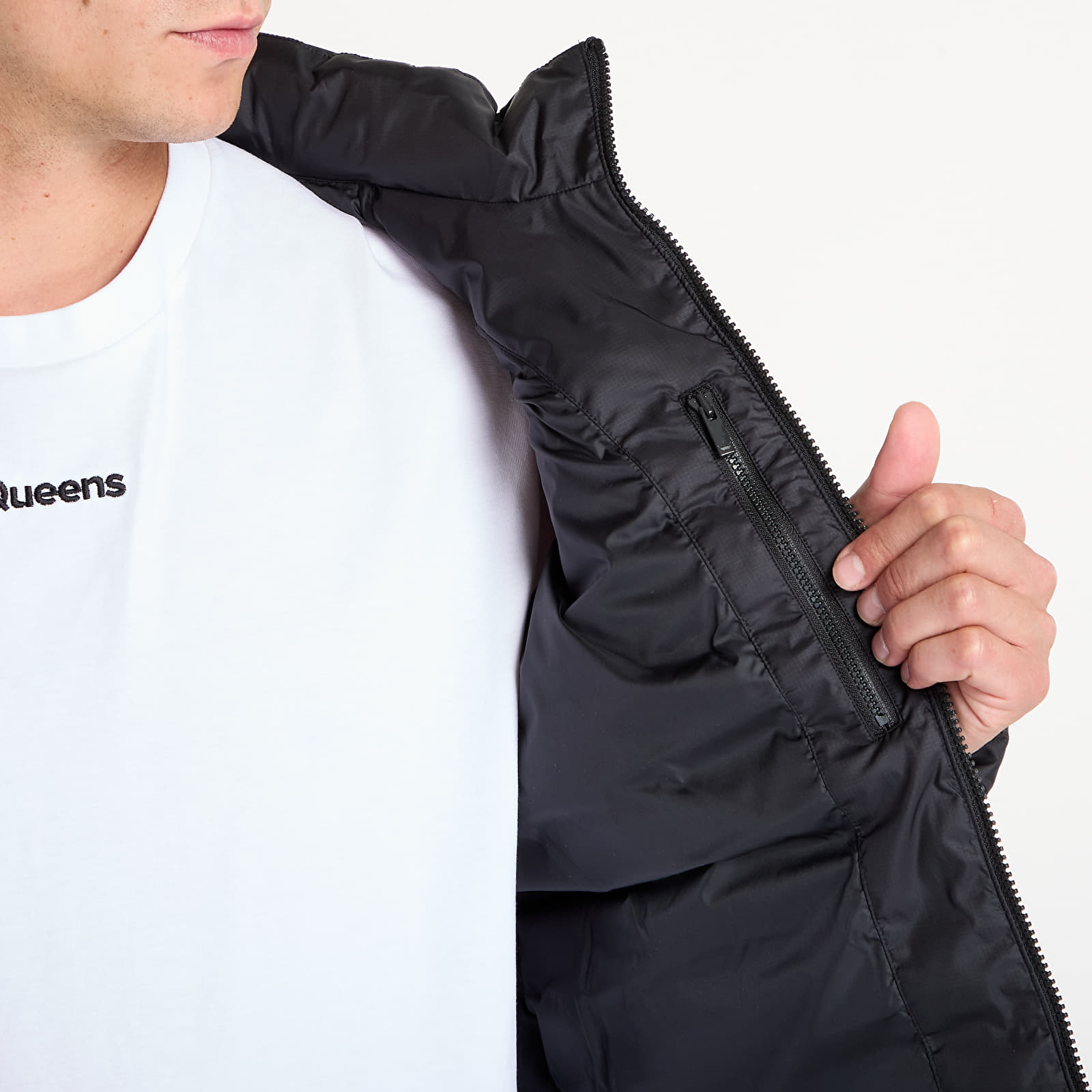 Férfi kabátok adidas Padded Collar Jacket Black