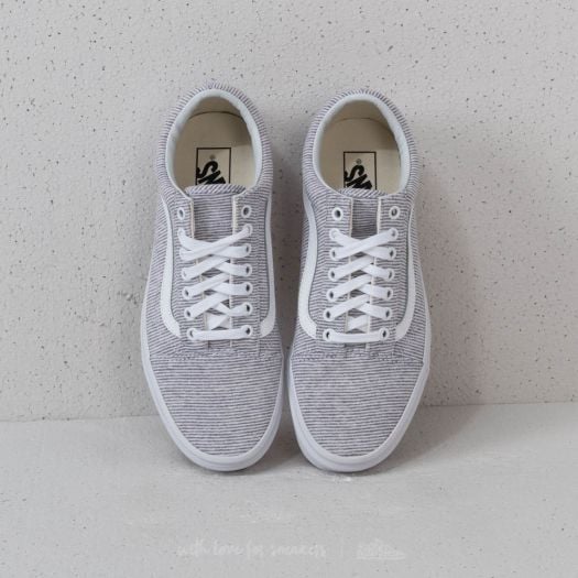 Vans jersey old skool clearance grey & true white