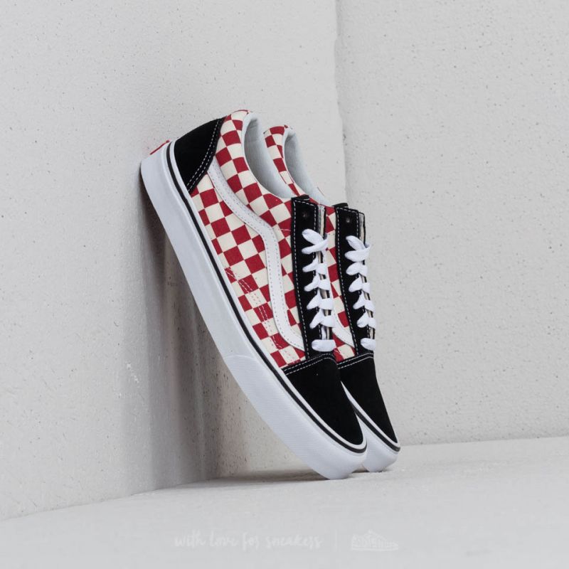 Vans Old Skool (Checkerboard) Black/ Red | Footshop display picture 3