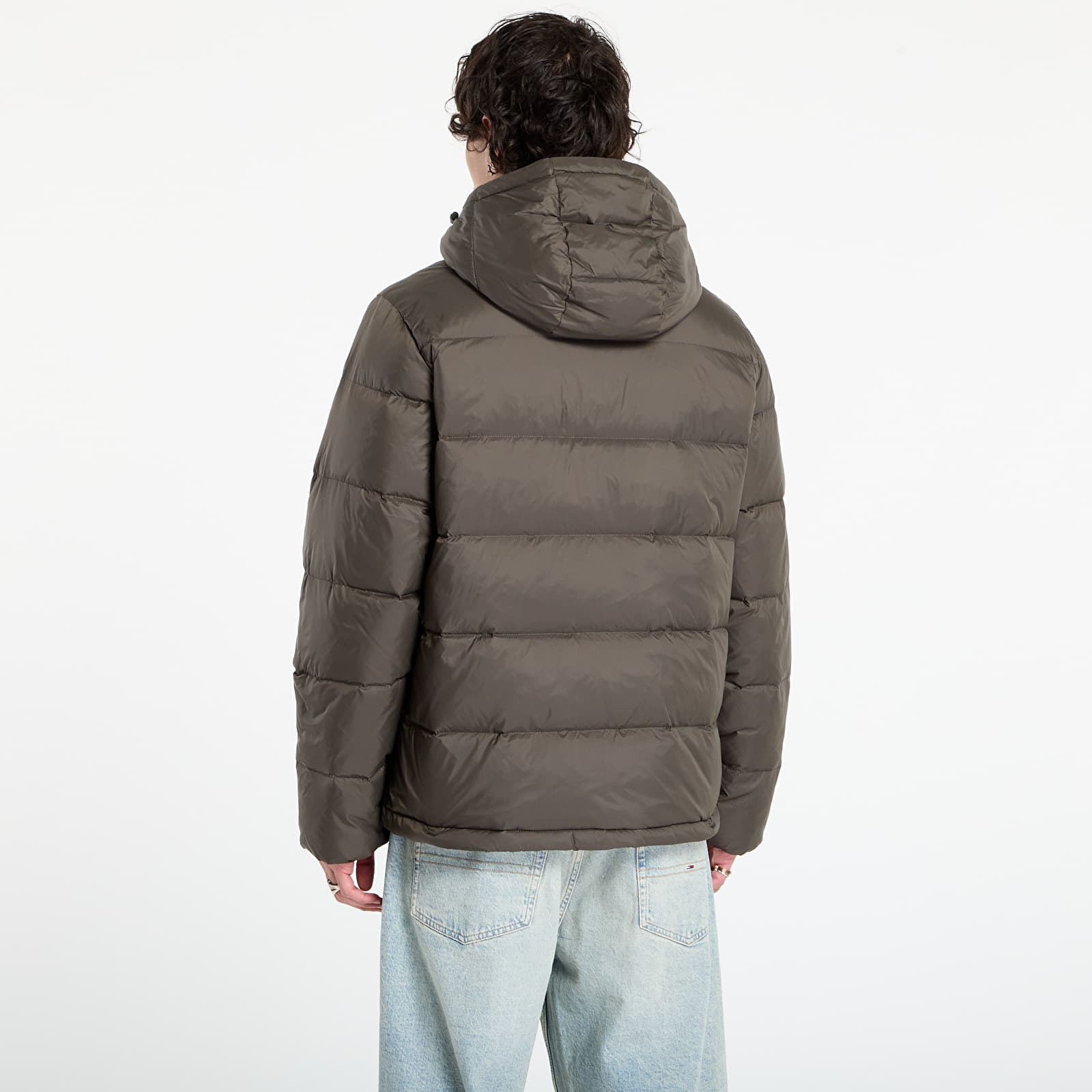 Puffer jackets Calvin Klein Jeans Ls Nylon Zip Off Hooded Jacket Grey