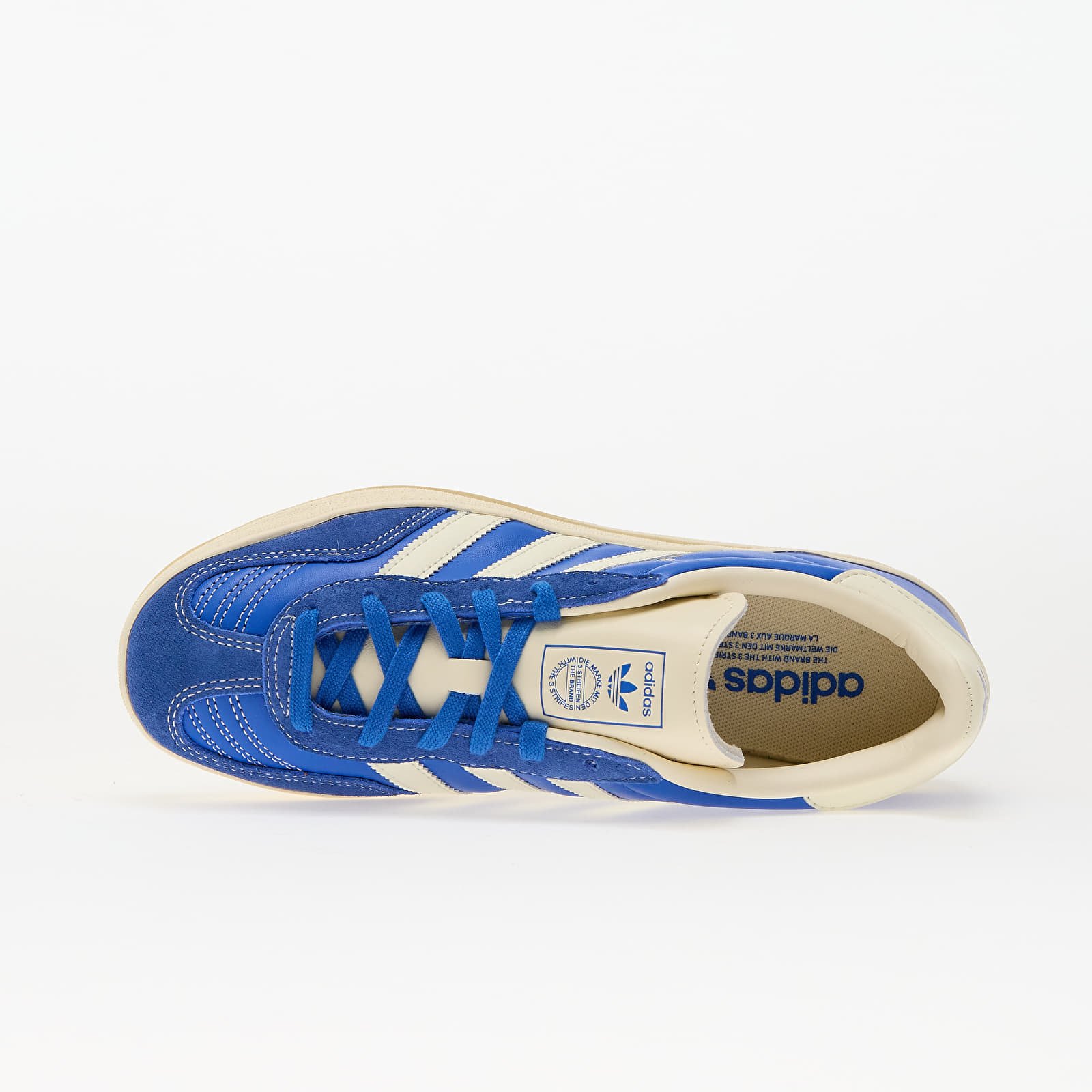 Мъжки кецове и обувки adidas Gazelle Indoor Blue/ Crew White/ Gold Metallic