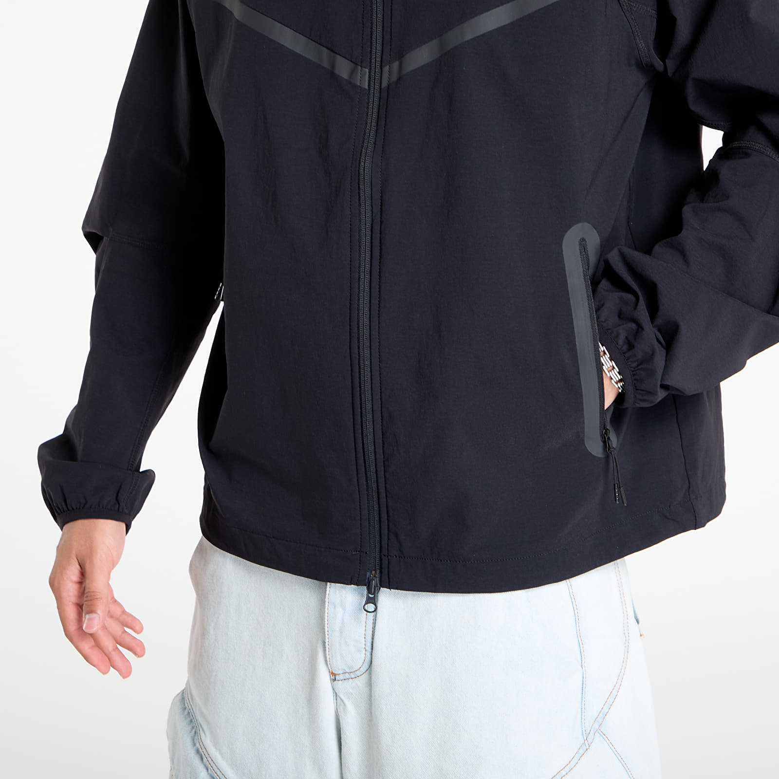 Men's jackets Nike Tech Men's Woven Jacket Black/ Black/ Black
