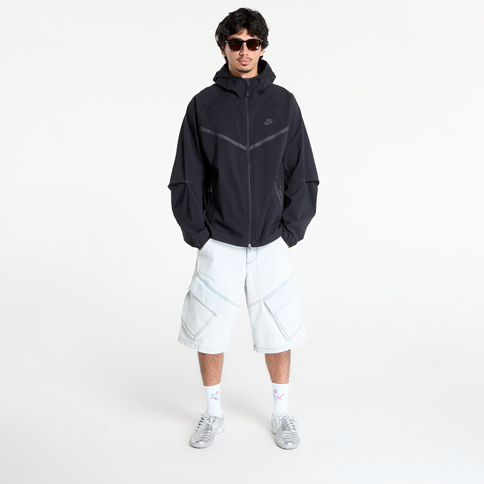 Men's jackets Nike Tech Men's Woven Jacket Black/ Black/ Black