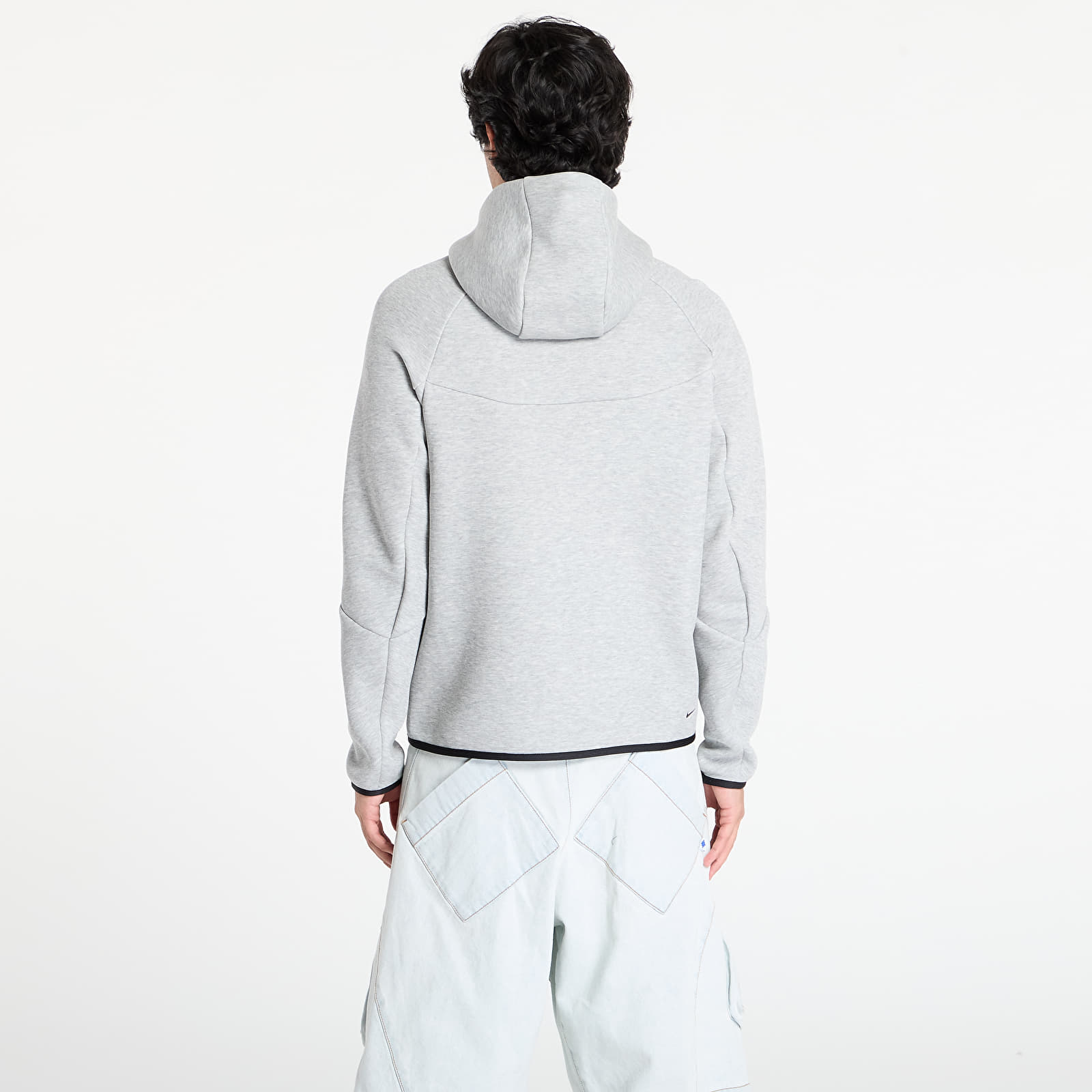 Kapucnis pulóverek és pulcsik Nike Tech Men's Fleece Windrunner Full-Zip Jacket Dk Grey Heather/ Black