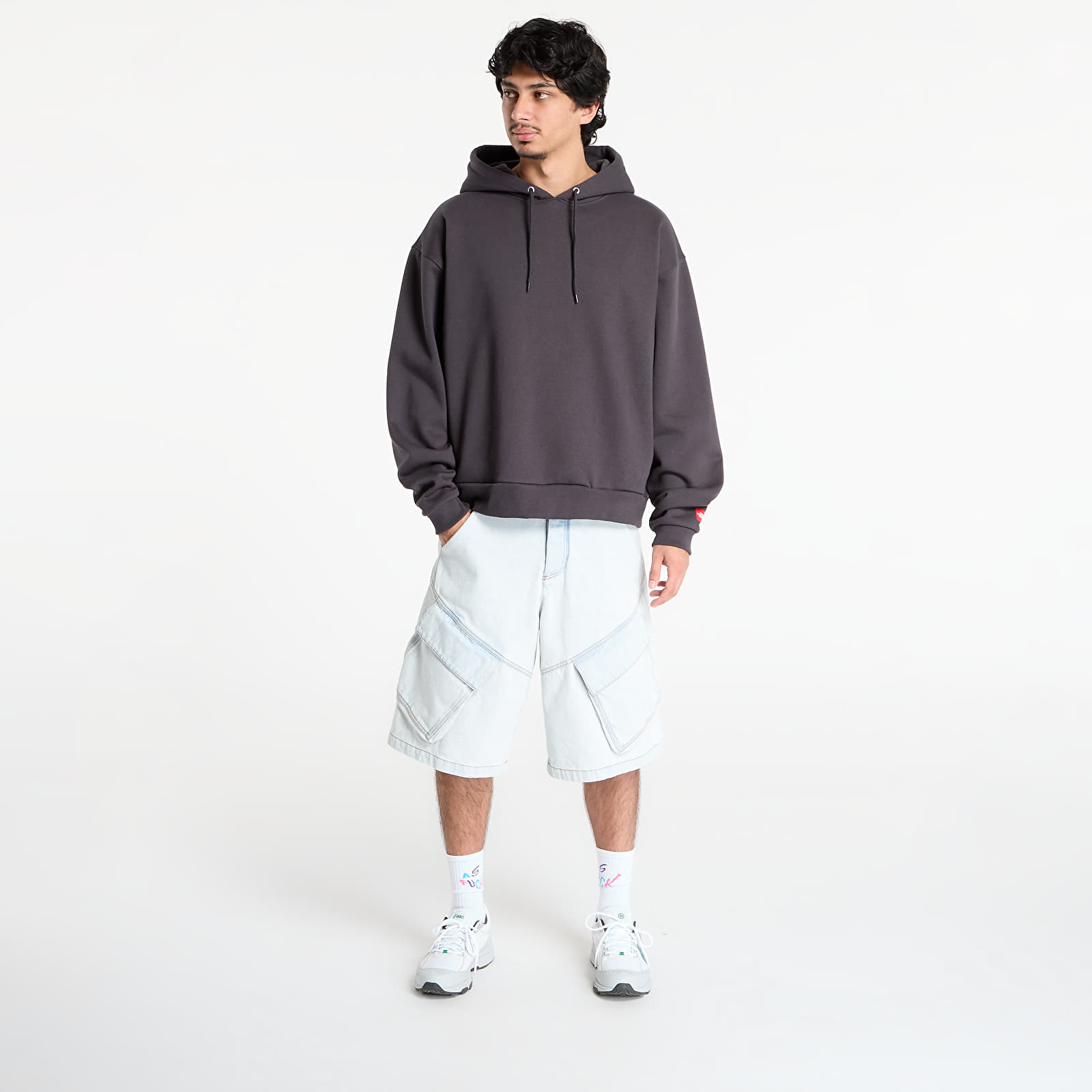 Férfi kapucnis pulcsik The North Face M Redbox Hoodie Obsidian