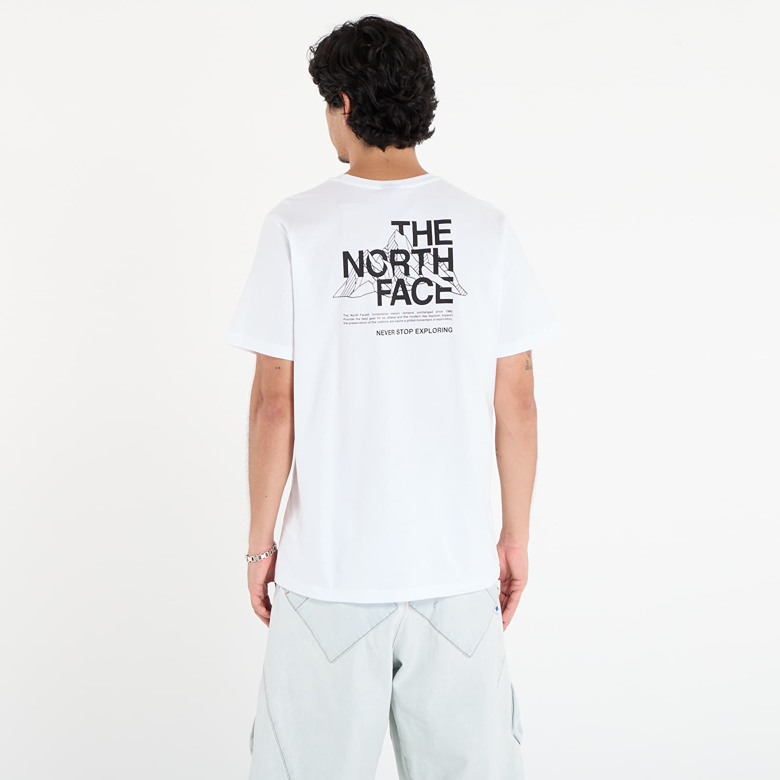 Тениски The North Face M Mountain Sketch Ss Tee TNF White