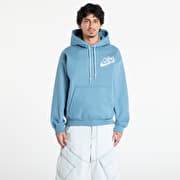 Nike Solo Swoosh Men's Fleece Hoodie Smokey Blue
