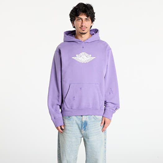 Jordan Rare Air Men's Fleece Pullover Hoodie Purple Earth