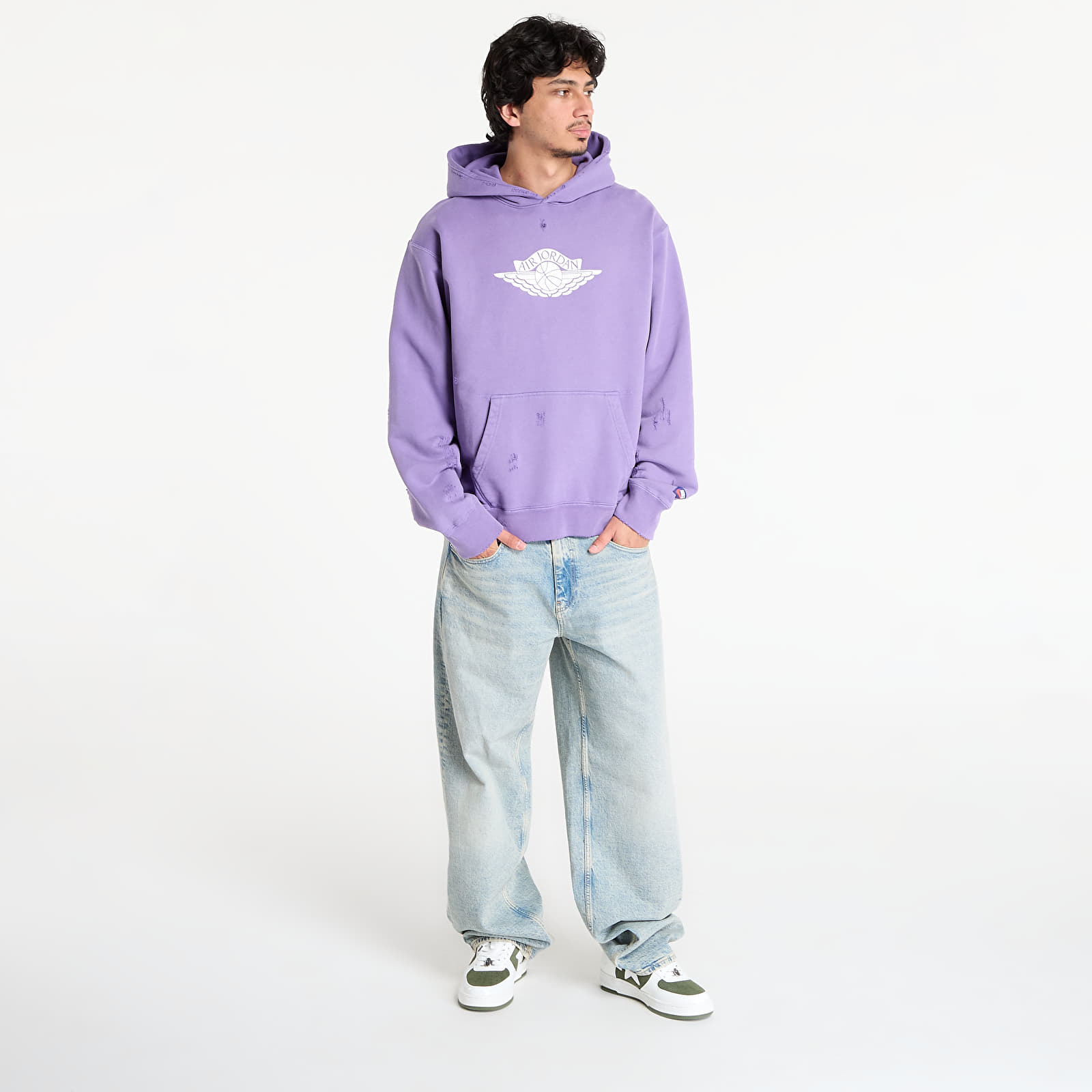 Суичърти Jordan Rare Air Men's Fleece Pullover Hoodie Purple Earth