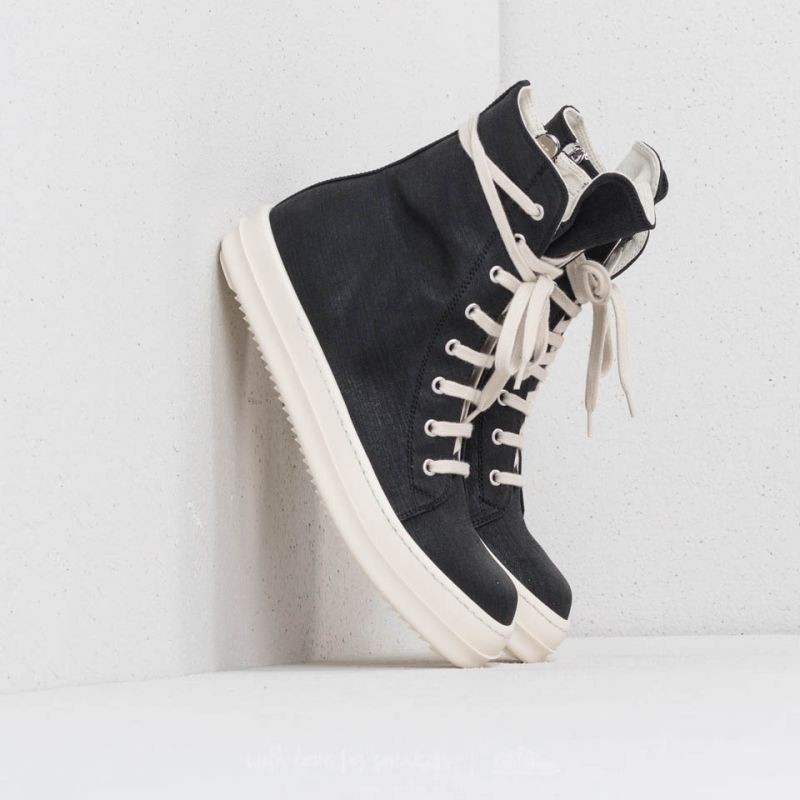 Rick Owens Vegan Sneaks Black/ Milk | Footshop