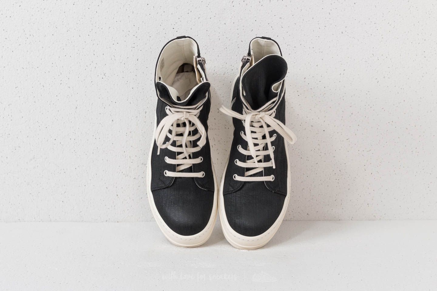 Men's shoes Rick Owens Vegan Sneaks Black/ Milk