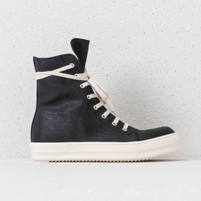 Rick Owens Vegan Sneaks Black/ Milk | Footshop