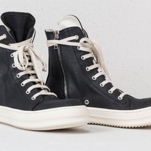 Men s shoes Rick Owens Vegan Sneaks Black Milk Footshop