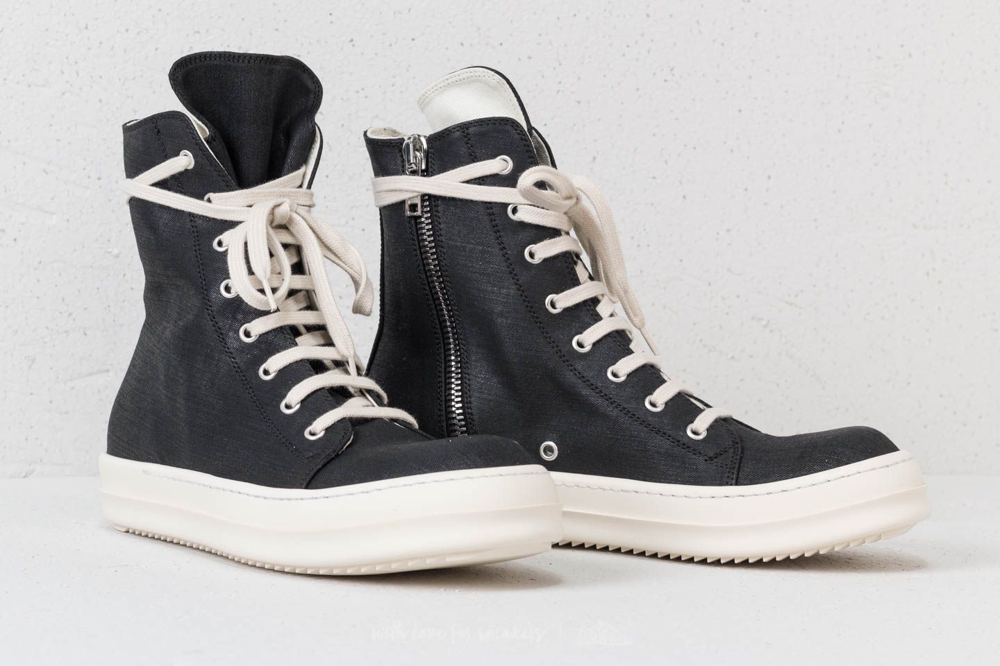 Men s shoes Rick Owens Vegan Sneaks Black Milk Footshop