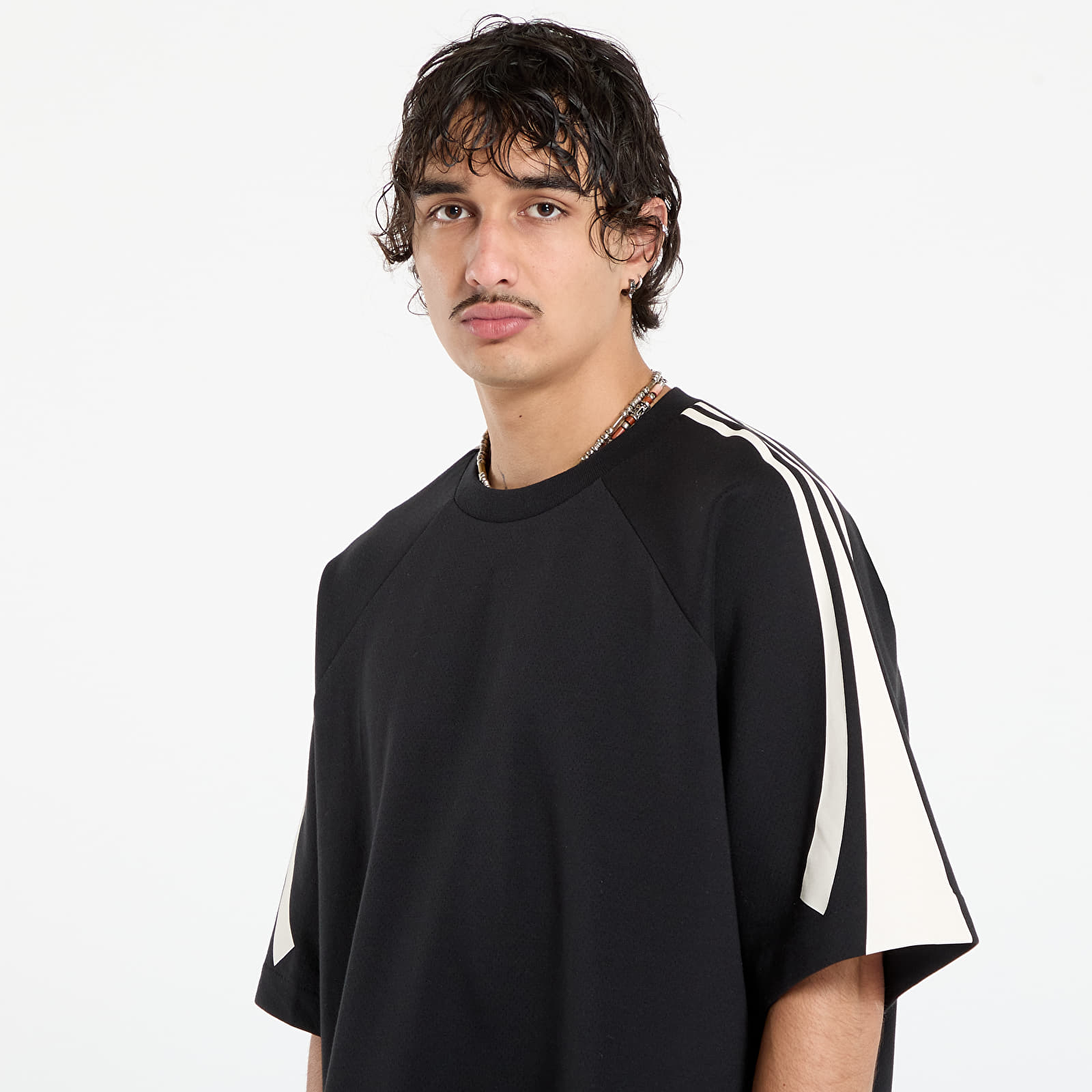 Суичърти adidas Basketball Short Sleeve Sweatshirt Black