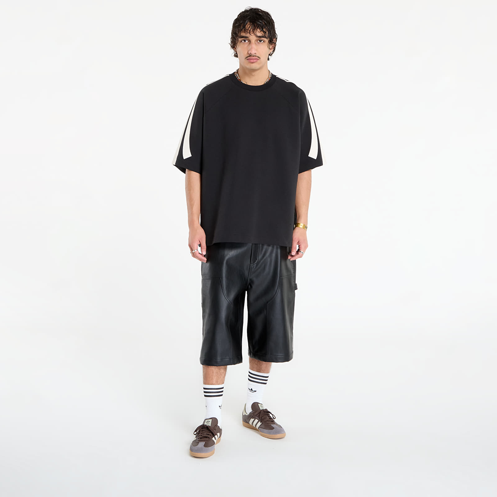 Суичърти adidas Basketball Short Sleeve Sweatshirt Black