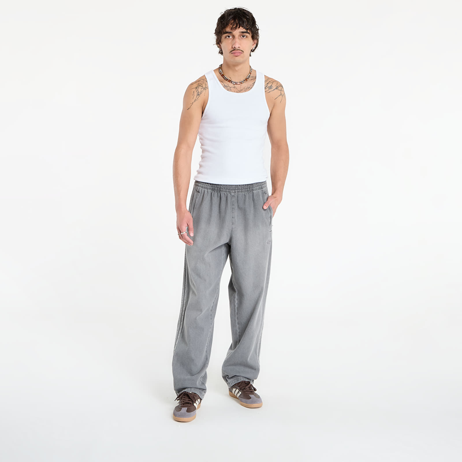 Дънки adidas Denim Trackpant Light Denim