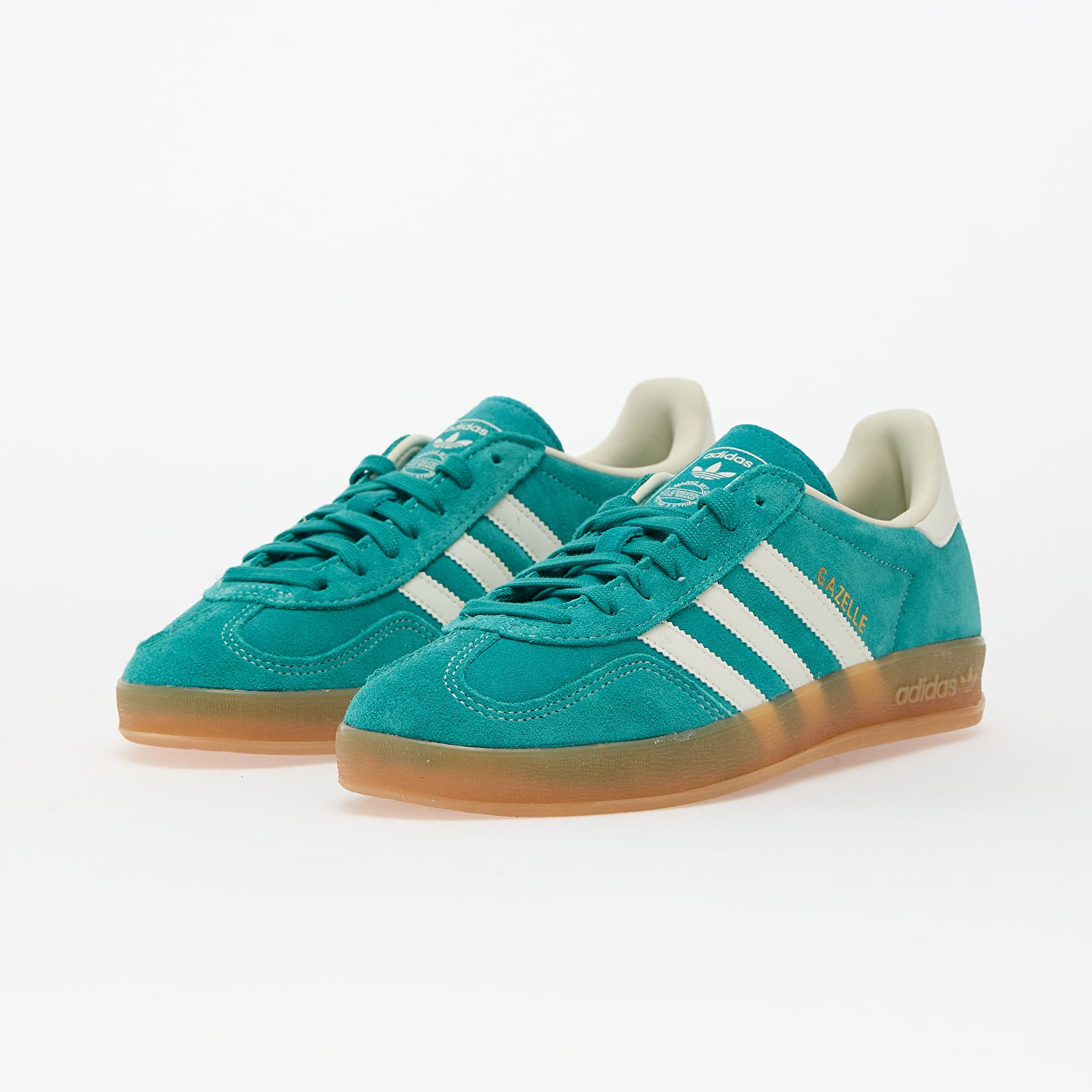 Мъжки кецове и обувки adidas Gazelle Indoor Pure Teal/ Off White/ Gold Metallic