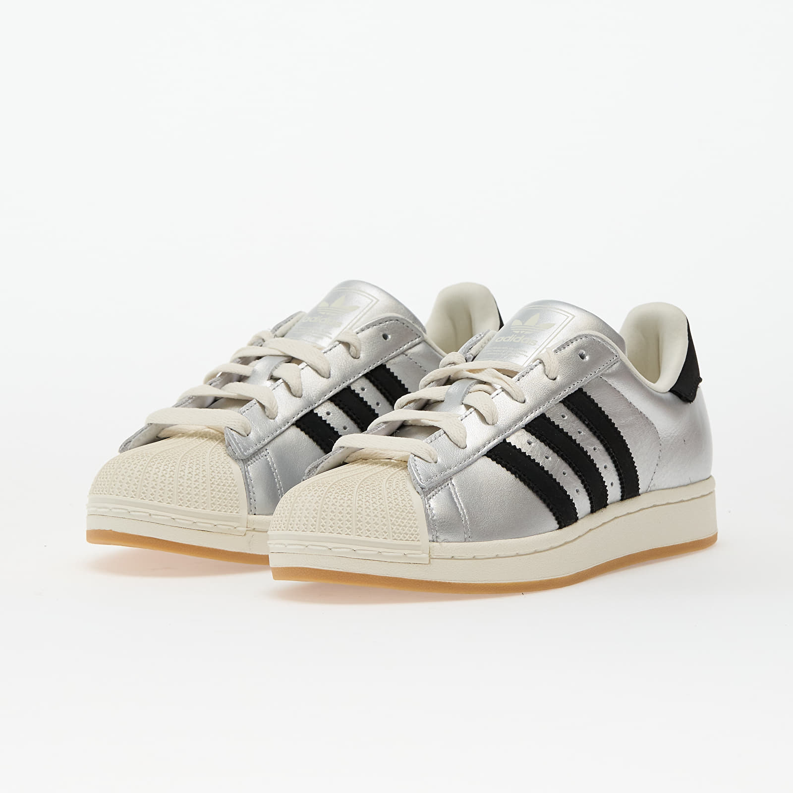 Damen Sneaker und Schuhe adidas Superstar II W Silver Metallic/ Off White/ Gum