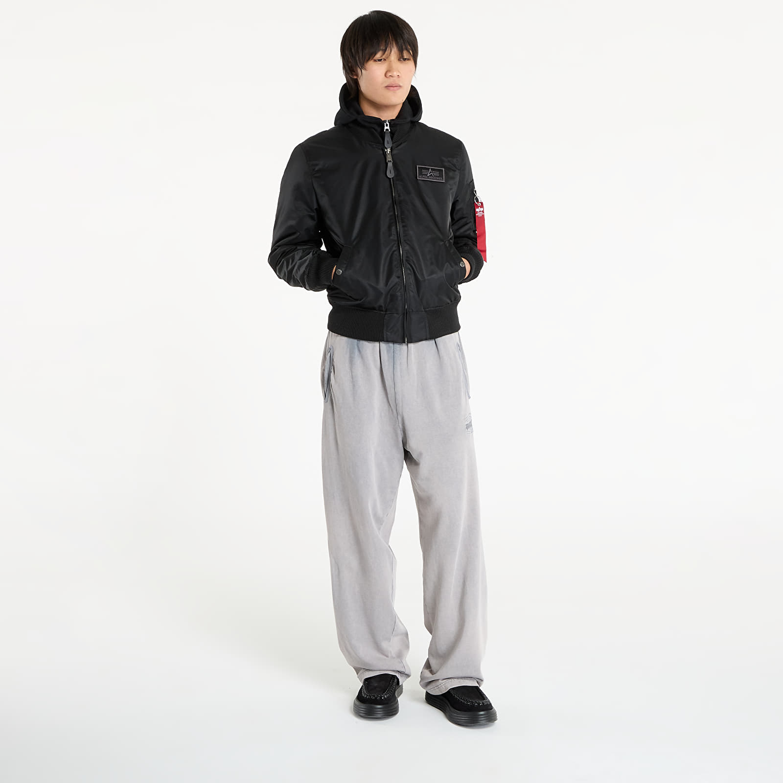 Bomber dzekik Alpha Industries MA-1 D-Tec Hood Bomber Jacket Black/ Black