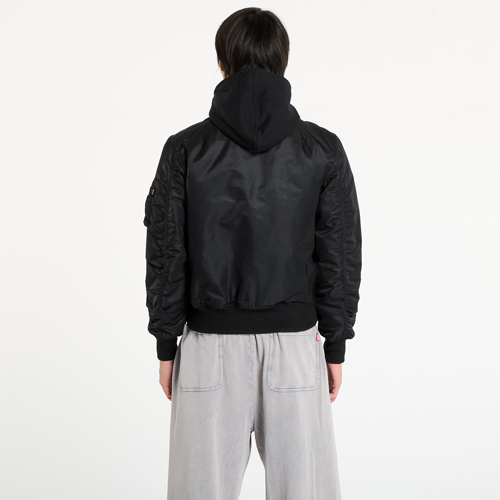 Bomber dzekik Alpha Industries MA-1 D-Tec Hood Bomber Jacket Black/ Black
