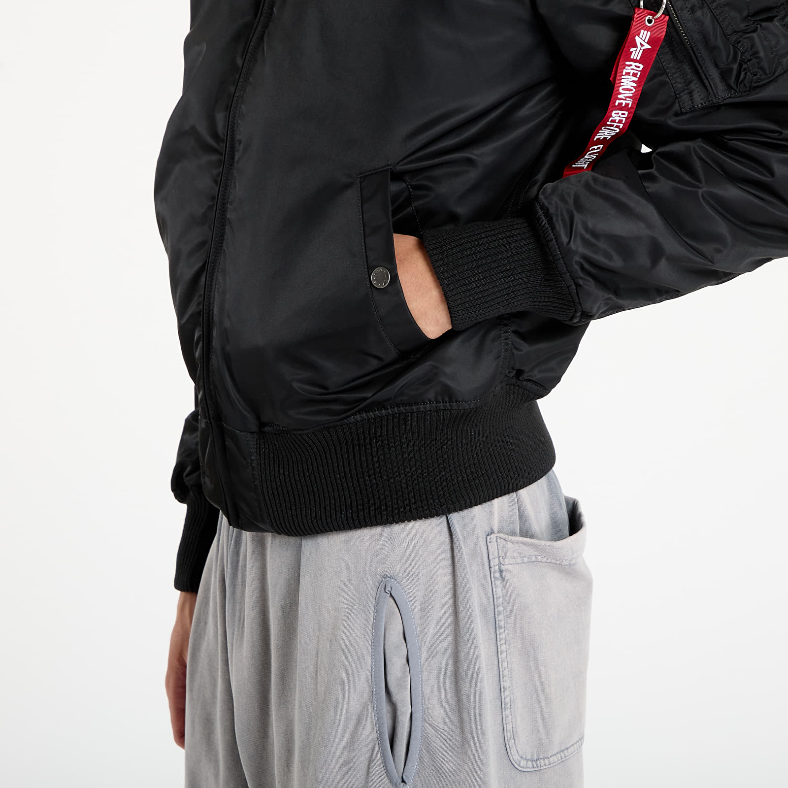 Bomber dzekik Alpha Industries MA-1 D-Tec Hood Bomber Jacket Black/ Black