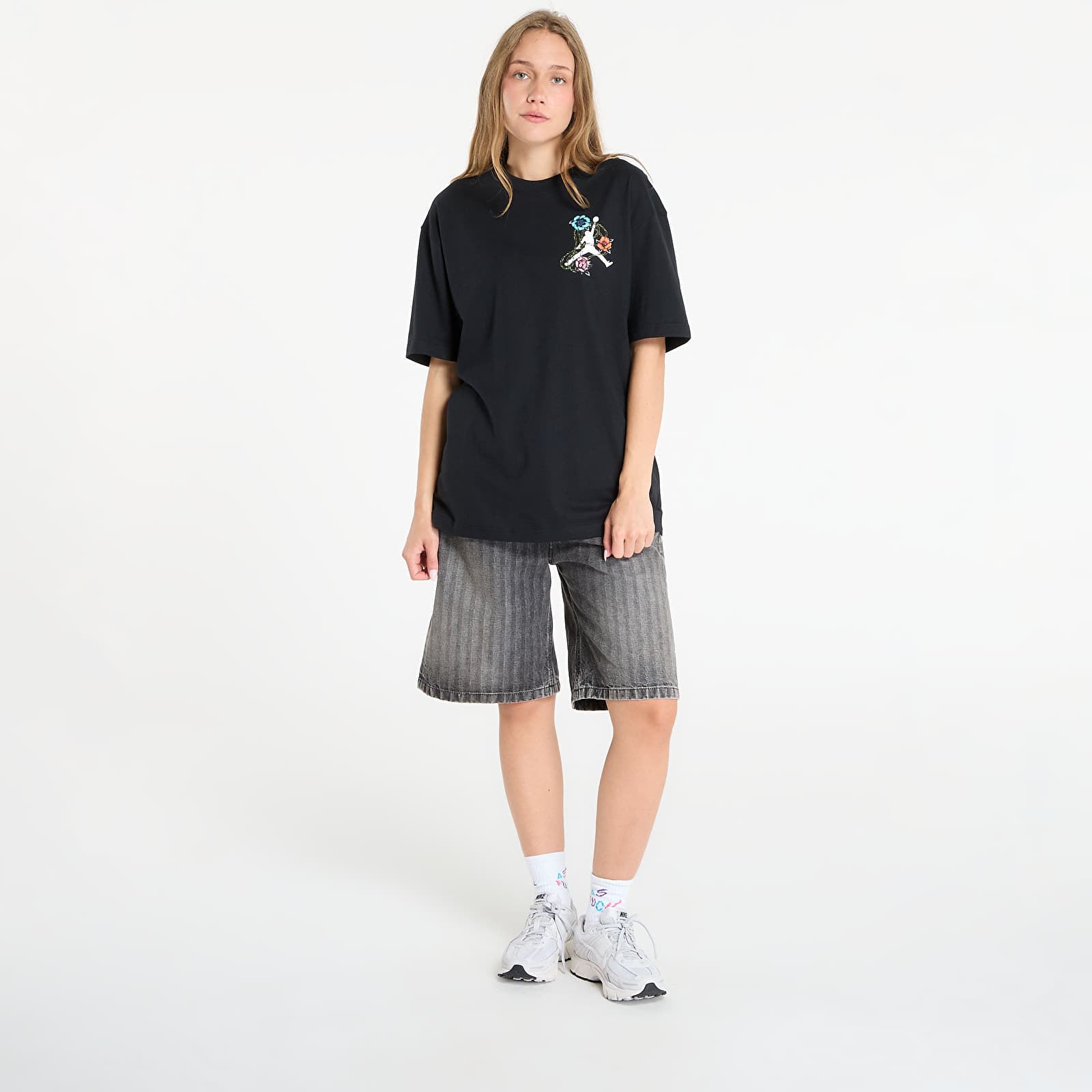 T-Shirts Jordan Flight Women's Oversized Graphic T-Shirt Black