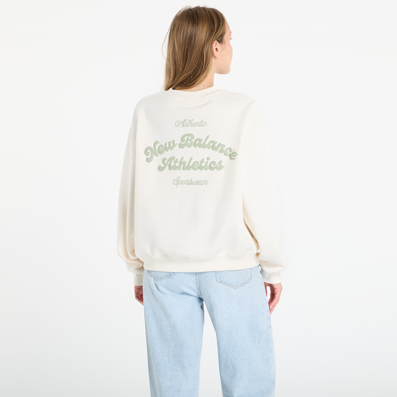 Sweatjacken und Sweatshirts New Balance Linear Heritage Fleece Crew Permafrost