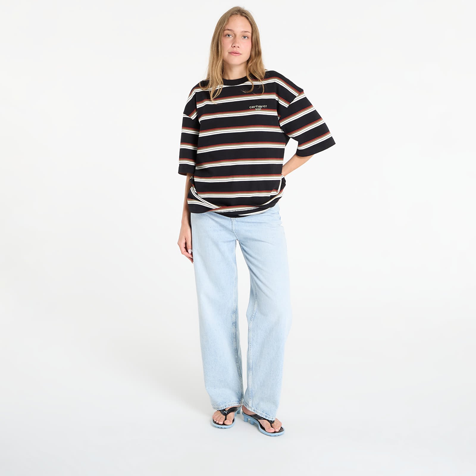 T-shirts Carhartt WIP S/S Holm T-Shirt UNISEX Holm Stripe/ Black