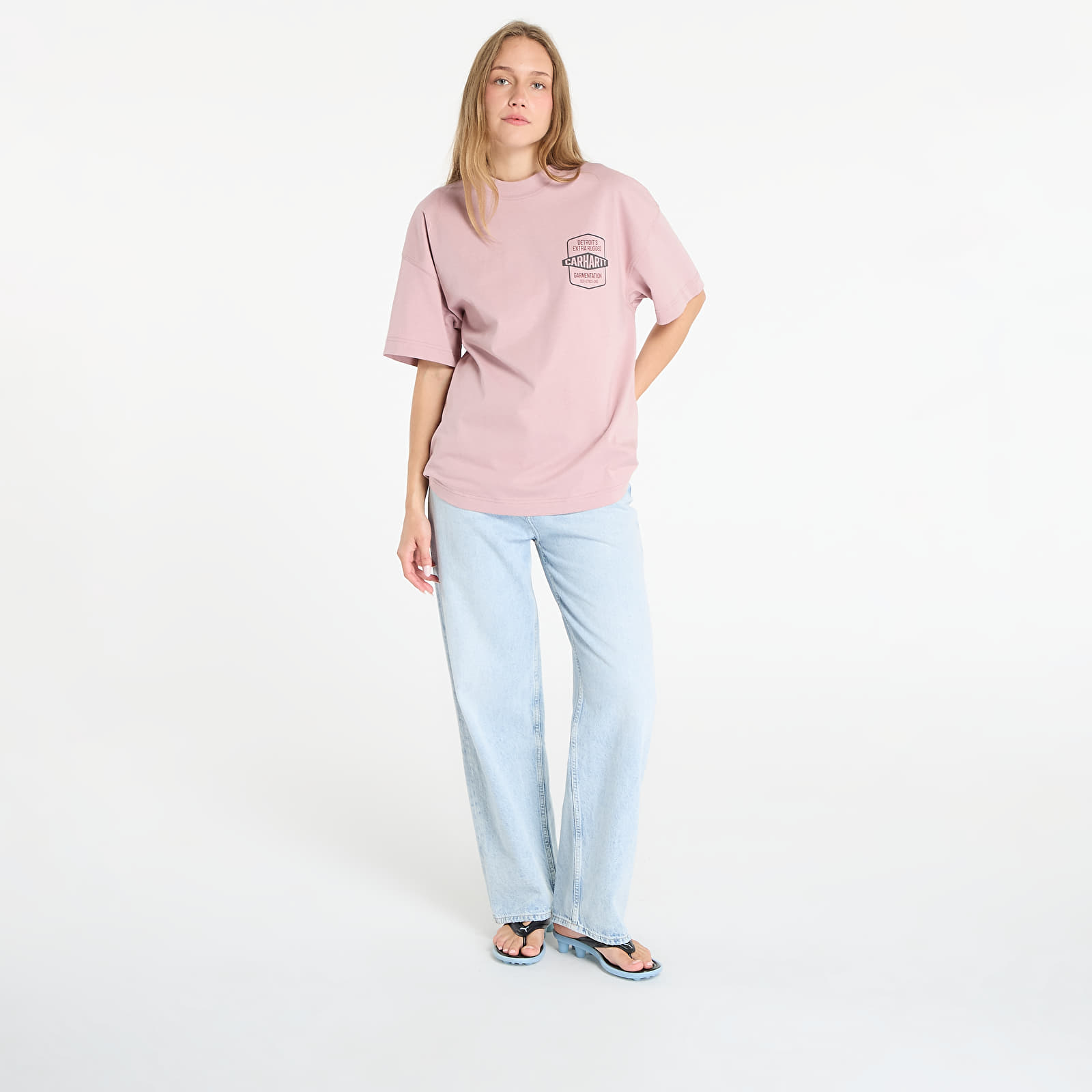 Тениски Carhartt WIP S/S Networks T-Shirt UNISEX Glassy Pink