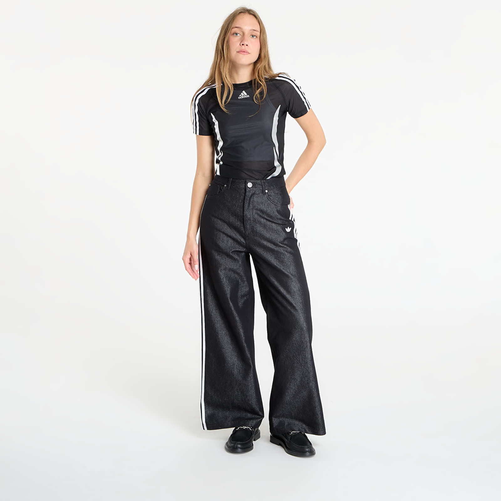 Панталони adidas Adilenium Season 4 Teamgeist Baggy Shine Denim Joggers Black