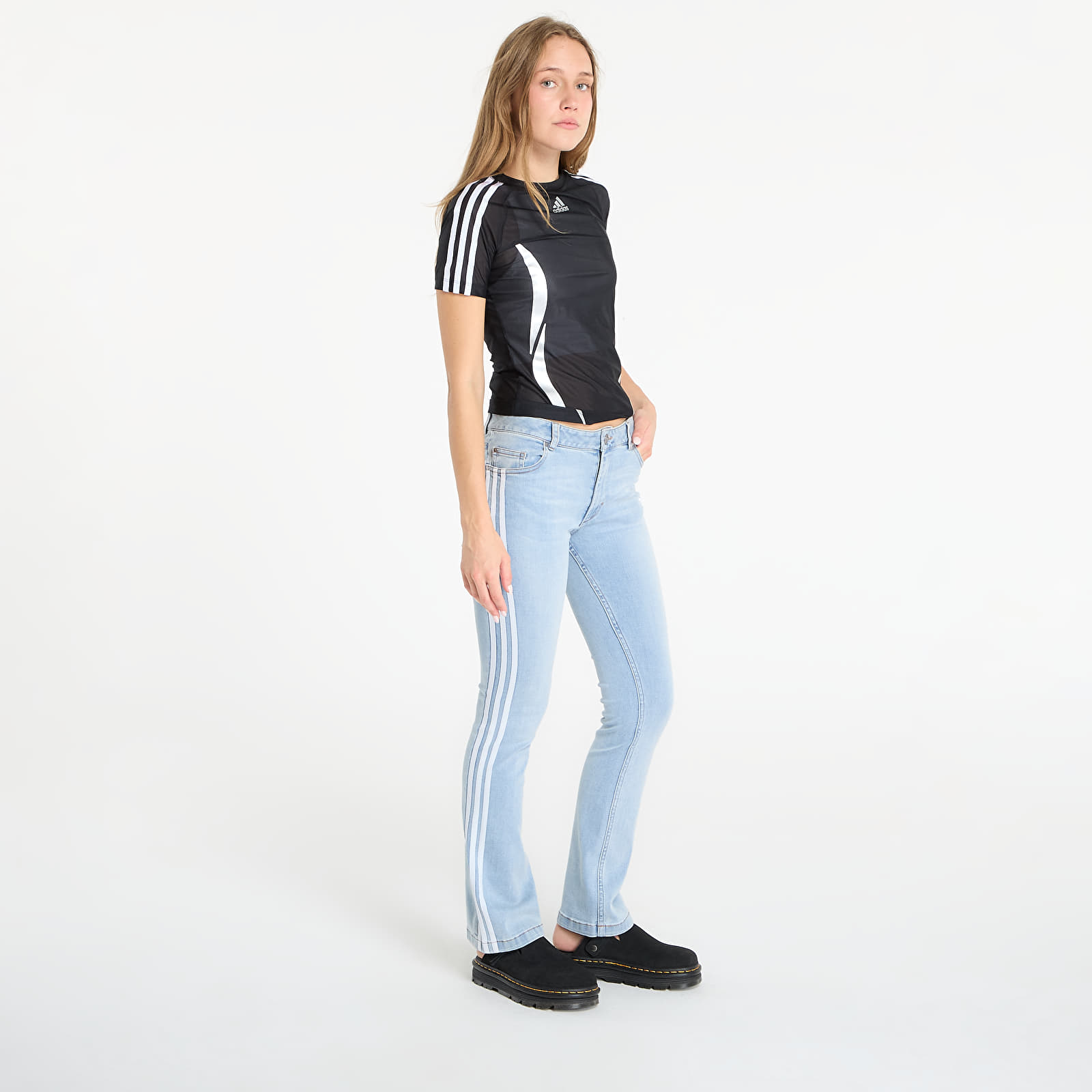 Дънки adidas Adilenium Season 4 Teamgeist Slim Denim Joggers Light Blue