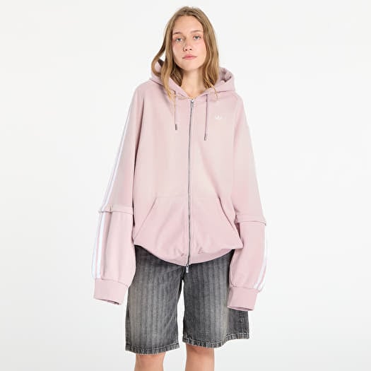 adidas Adilenium Season 4 Teamgeist Washed Oversized Full-Zip Hoodie New Rose/ Dove Grey