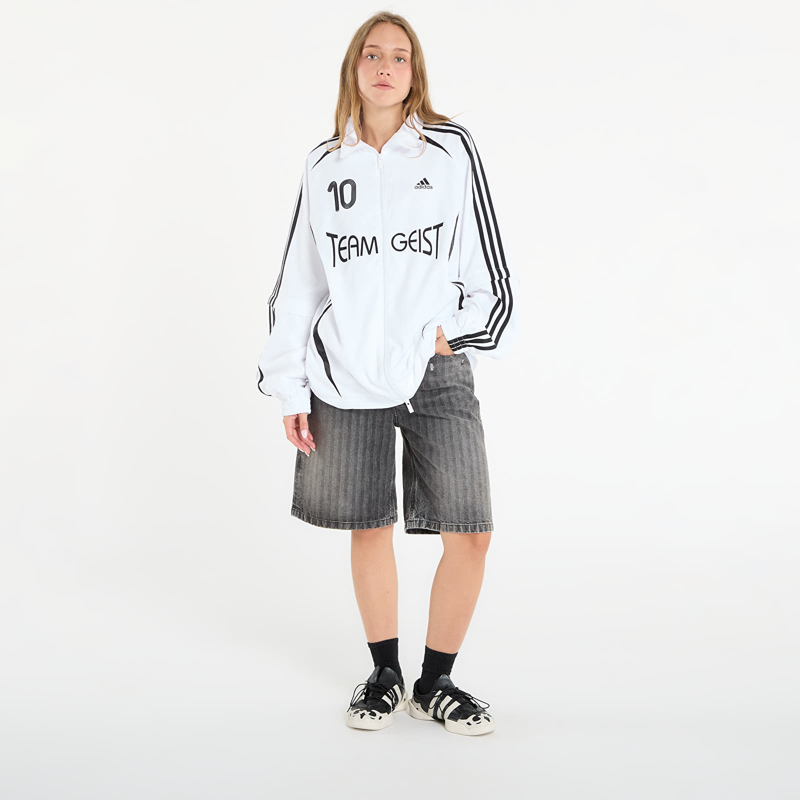 Jacken adidas Adilenium Season 4 Teamgeist Oversized Track Top White