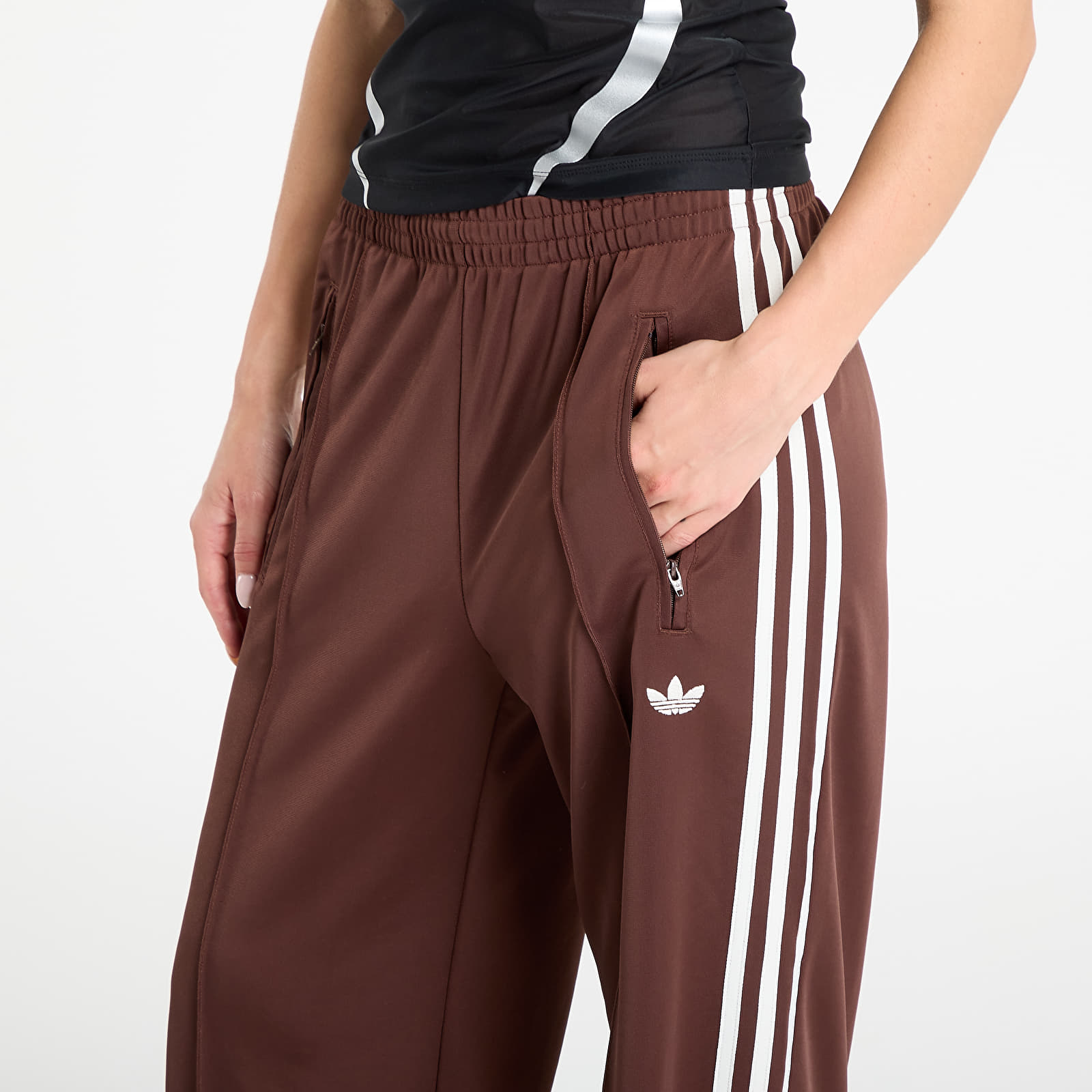 Панталони adidas Adicolor Classic Firebird Loose Track Tracksuit Bottoms Auburn/ Bright Yellow