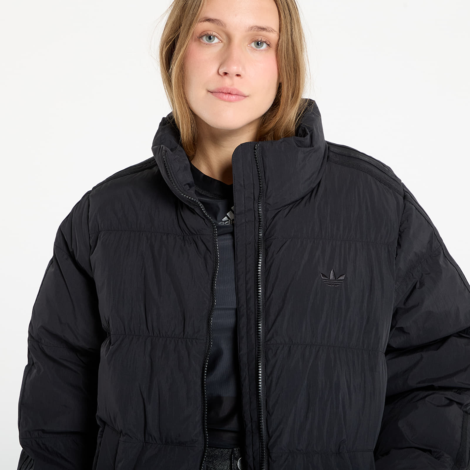 Puffer jackets adidas Adicolor Long Synthetic Down Puffer Coat Black