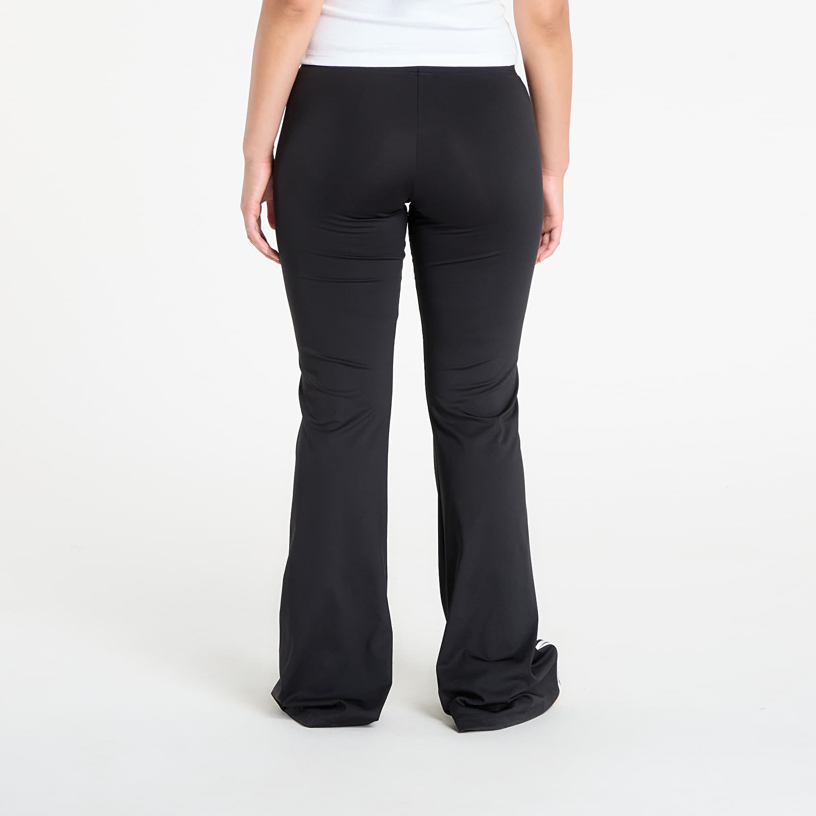 Дамски панталон adidas Ribbon Off Placed 3-Stripes Flared Joggers Black/ Black