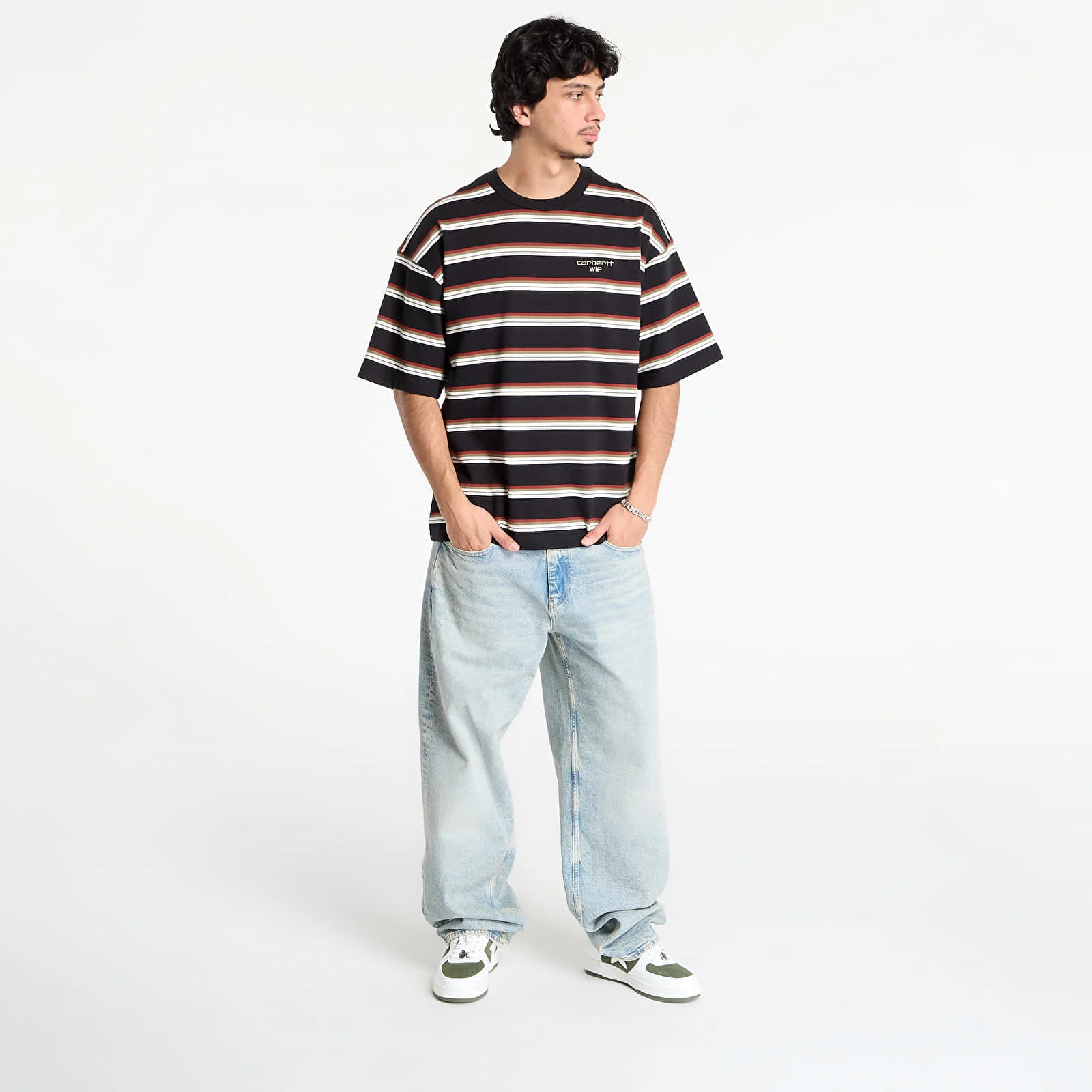 T-shirts Carhartt WIP S/S Holm T-Shirt UNISEX Holm Stripe/ Black