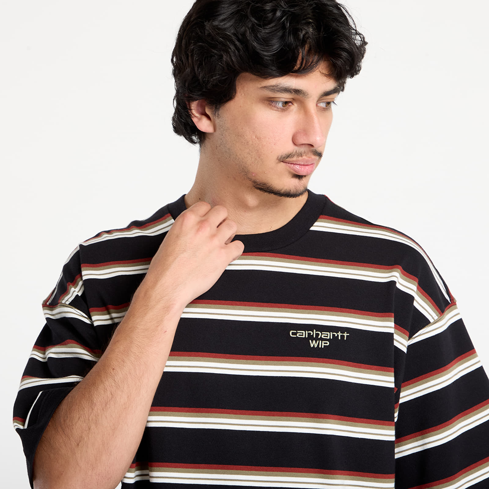 T-shirts Carhartt WIP S/S Holm T-Shirt UNISEX Holm Stripe/ Black
