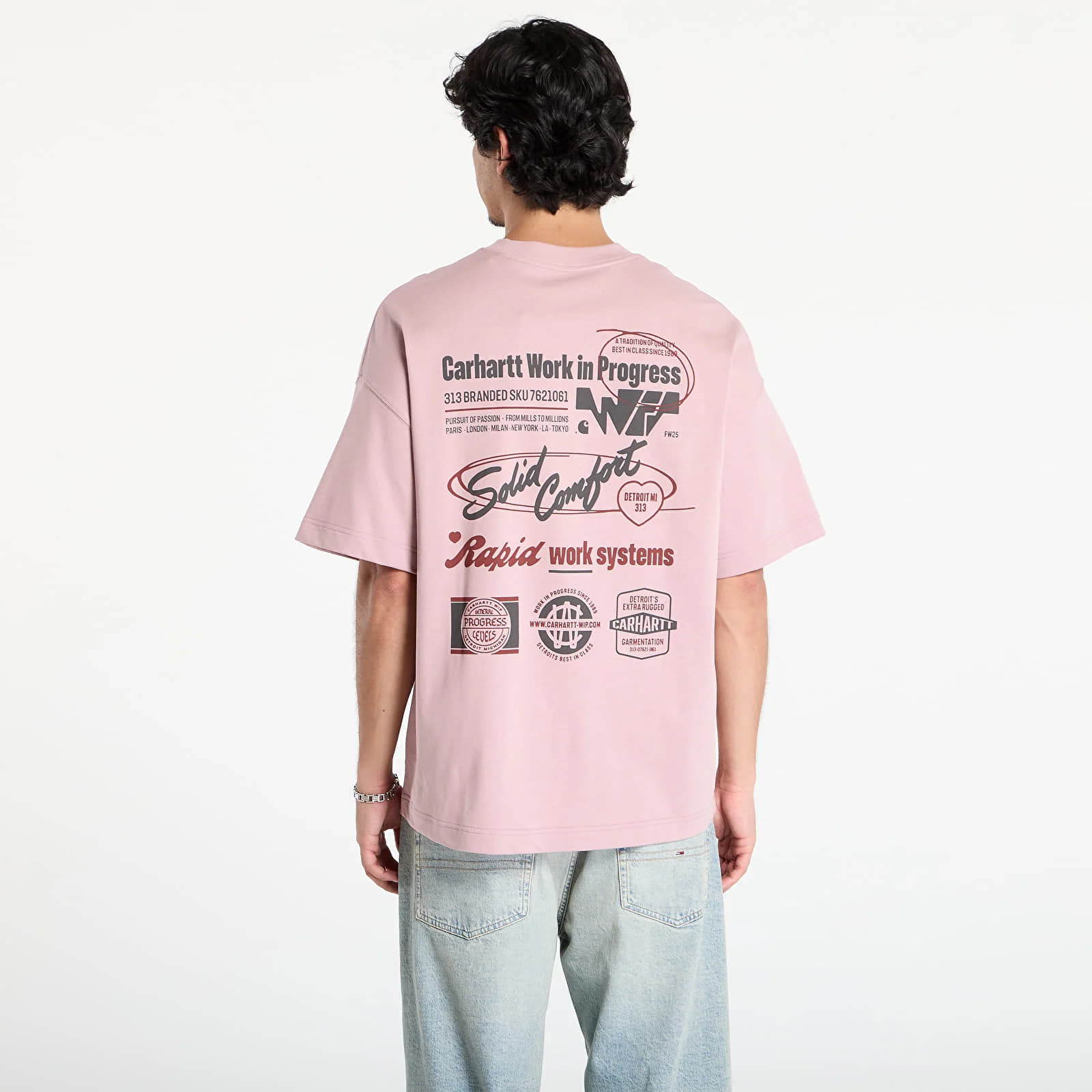 Тениски Carhartt WIP S/S Networks T-Shirt UNISEX Glassy Pink