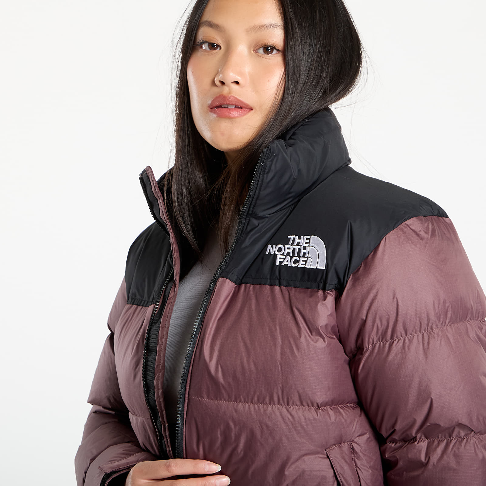Дамски пухени якета The North Face W 1996 Retro Nuptse Jacket Tawny Quartz/ TNF Black