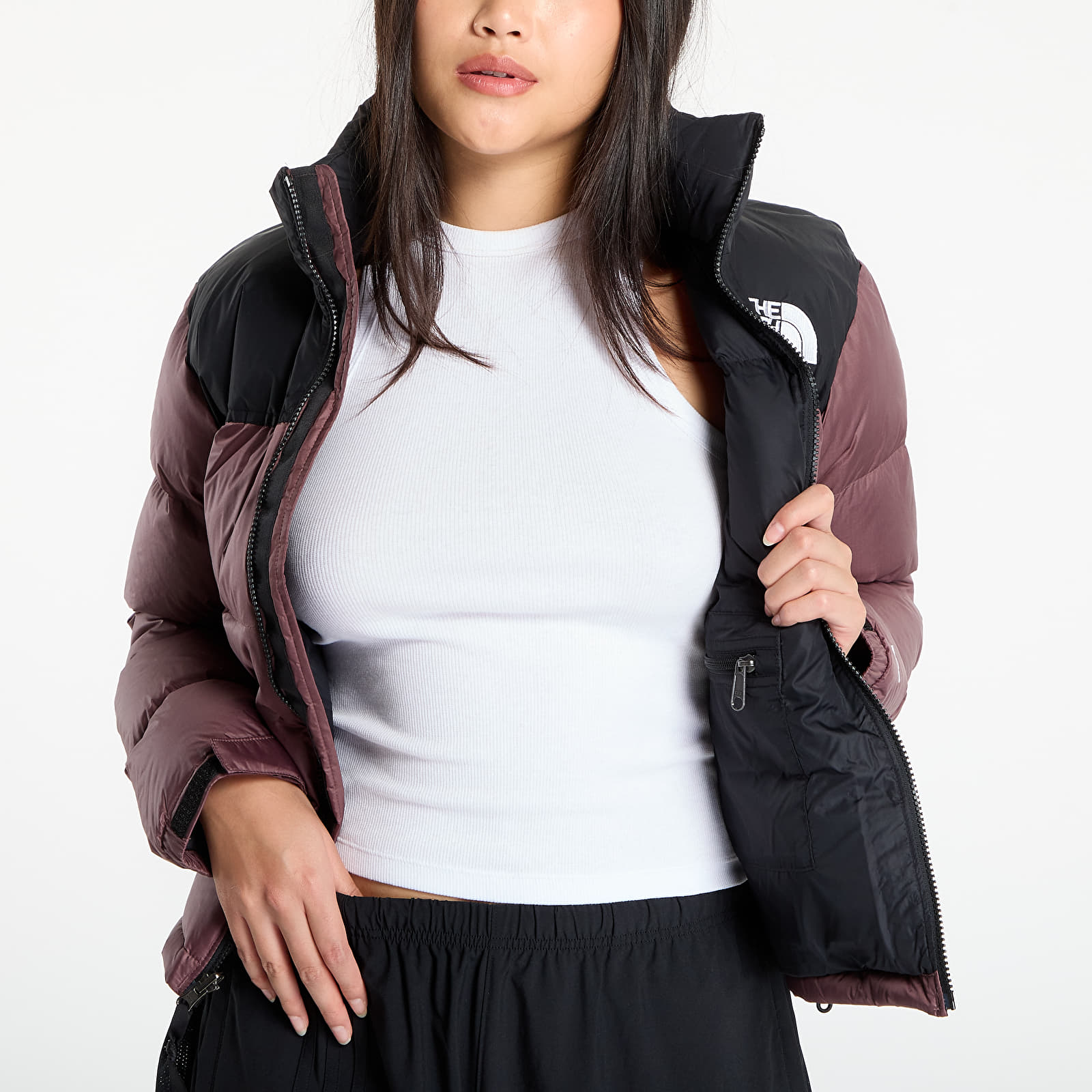 Дамски пухени якета The North Face W 1996 Retro Nuptse Jacket Tawny Quartz/ TNF Black