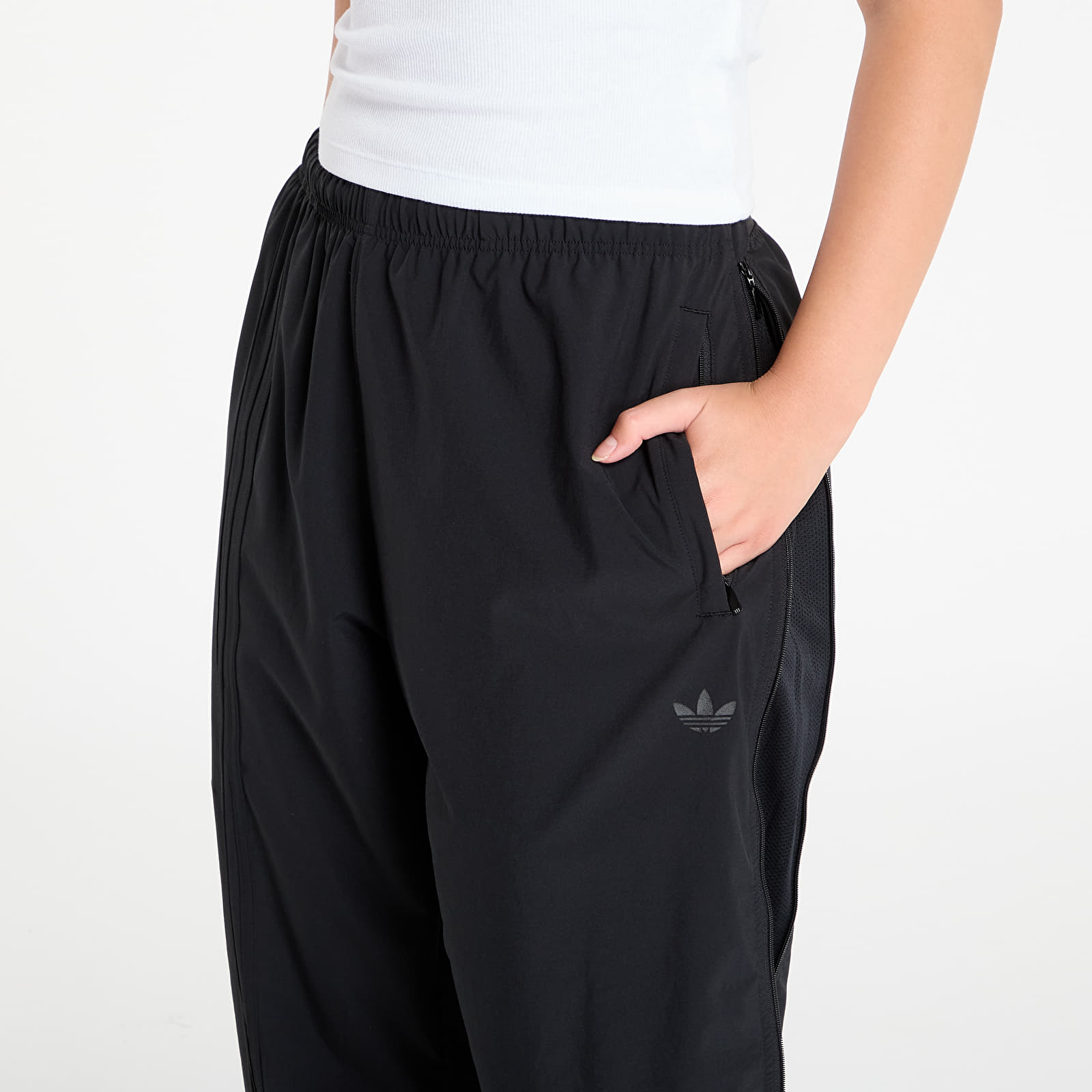 Hosen für Männer adidas Side Mesh Zip Pants Black